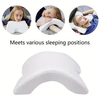 1pc Ultra-Soft Couple Pillow ，Comfortable Arm Support for Side Sleeping, Napping, and Office Rest ，Removable Cover