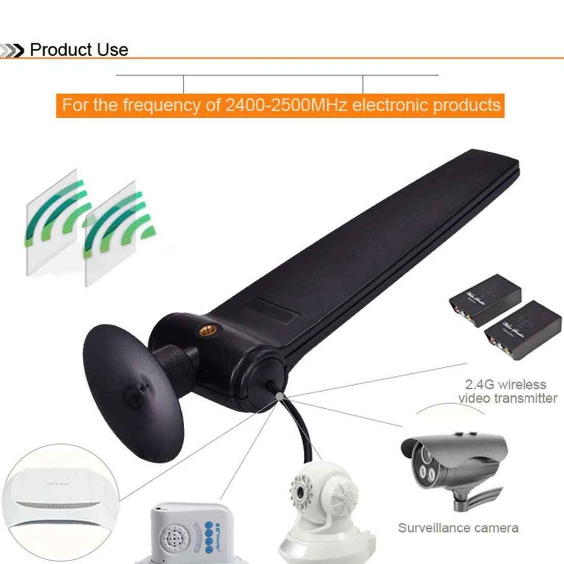1PC 9dbi 2.4G Wifi Antenna Signal Booster Multifunctional AP Antenna 2400~2500MHz 3m Cable SMA Connector