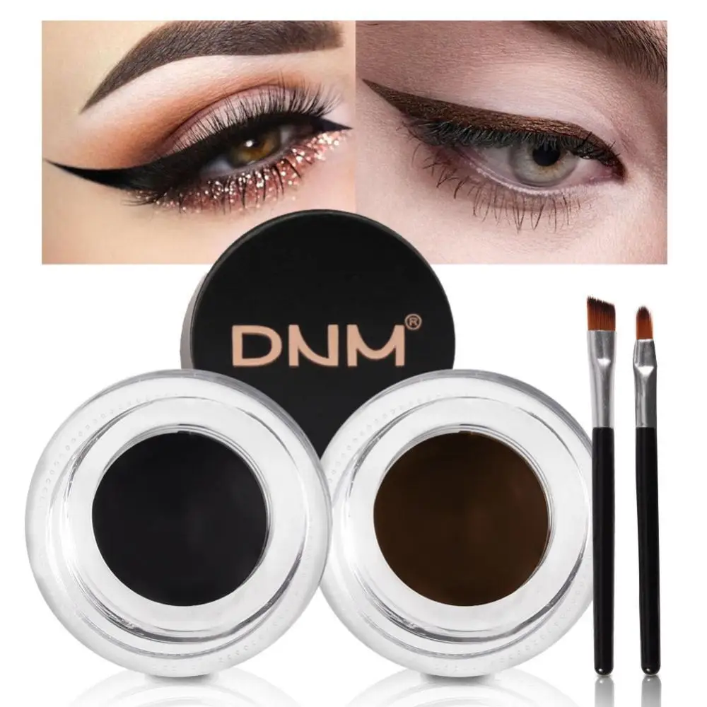

Two-Tone Eyeliner Cream Smooth Waterproof Not Easy To Smudge Fast Dry Long-Lasting Rich Color Eyes Makeup Female Cosmetics Tools