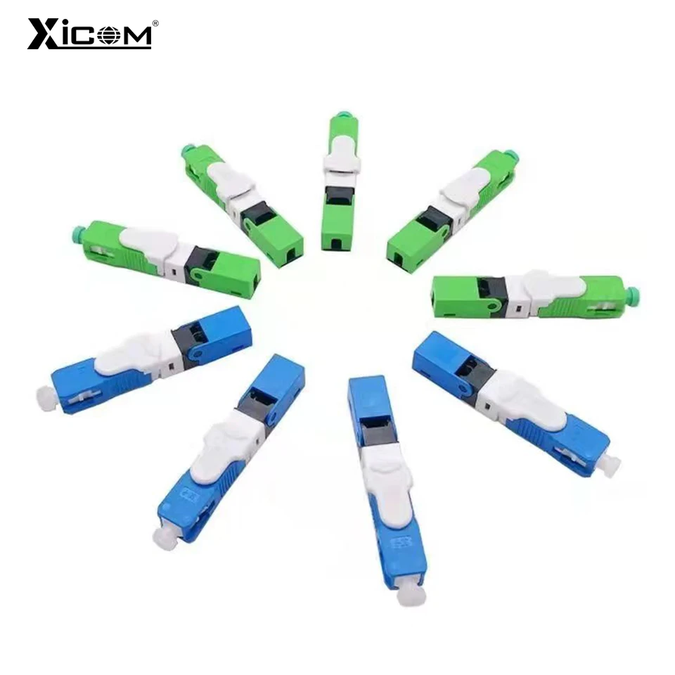 Connecteur Fibre Optique Rapide SC – Lot De 10, Pour Fibre Monomode, Connexion Simple Sans Soudure