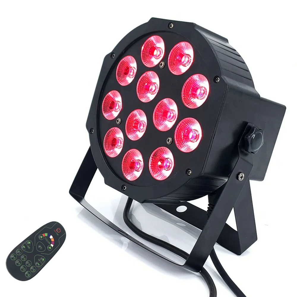 Led Par Rgbw 4 In1 12X12W Led Par Dmx Stage Lights Business Led Flat Par Light Con Professionale Per Party Ktv Disco Dj