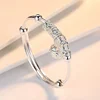 2024 Fashion Women Jewelry Gift Charm Artificial Stone Bangle Cuff Bracelet Ball Bell Pendants Sliver 925 Sterling Silver 2