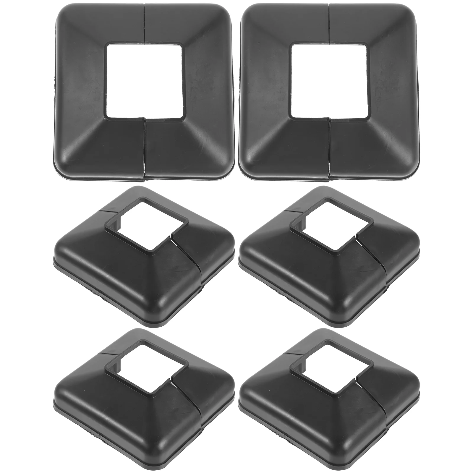 

6pcs Vinyl Post Skirt Vinyl Fence Post Cups Post Trim Replacement Vinyl Post Sleeves