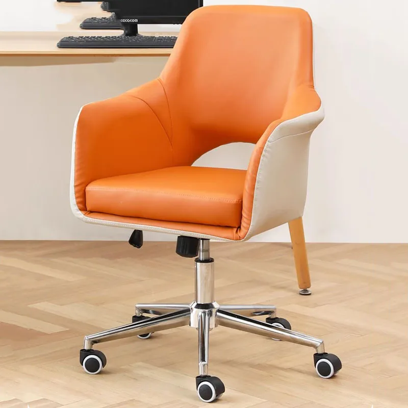 

Эргономичный офисный стул руководителя, универсальное кожаное офисное кресло с высокой спинкой, современная мебель для офиса
