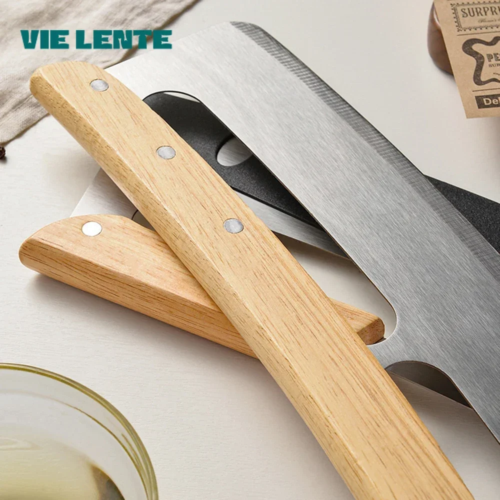 Pizza Cutter 14 Inch Curved Blade Stainless Steel Baking Tool