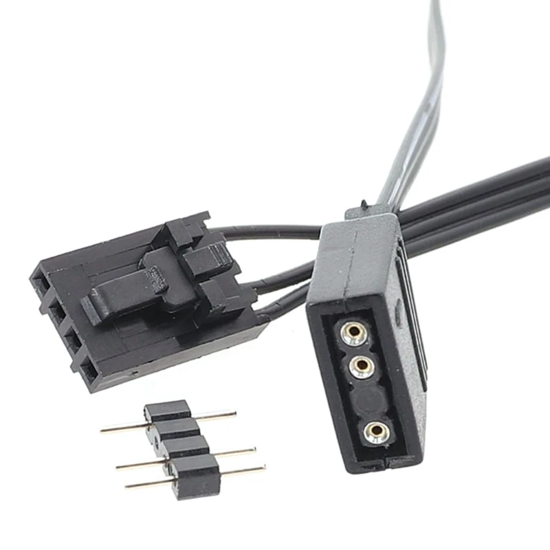 Connecteur adaptateur pour Corsair RGB vers standard ARGB, 4 broches, 5V, câble d'extension, 25cm