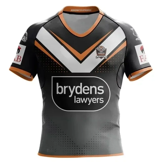 Wests Tigers Heritage Rugby Jersey /25 WESTS TIGERS MENS COMMEMORATIVE ANZAC TRAINING JERSEY size S--3XL---5XL rugby jersey