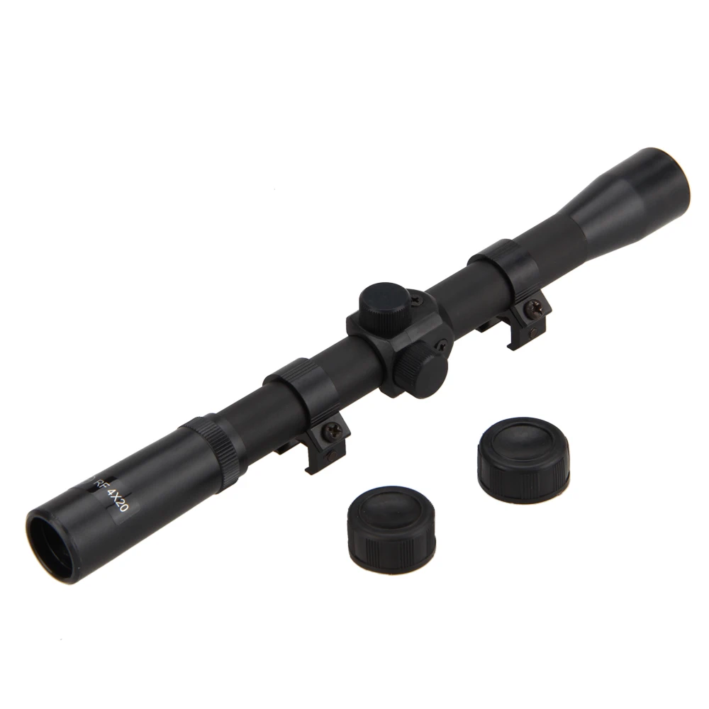 11mm 4x20 Optics Air Rifle Scope Sniper Hunting Optical Tactical Riflescope Telescopic Sniper Scope Sight Fit Rail Gun