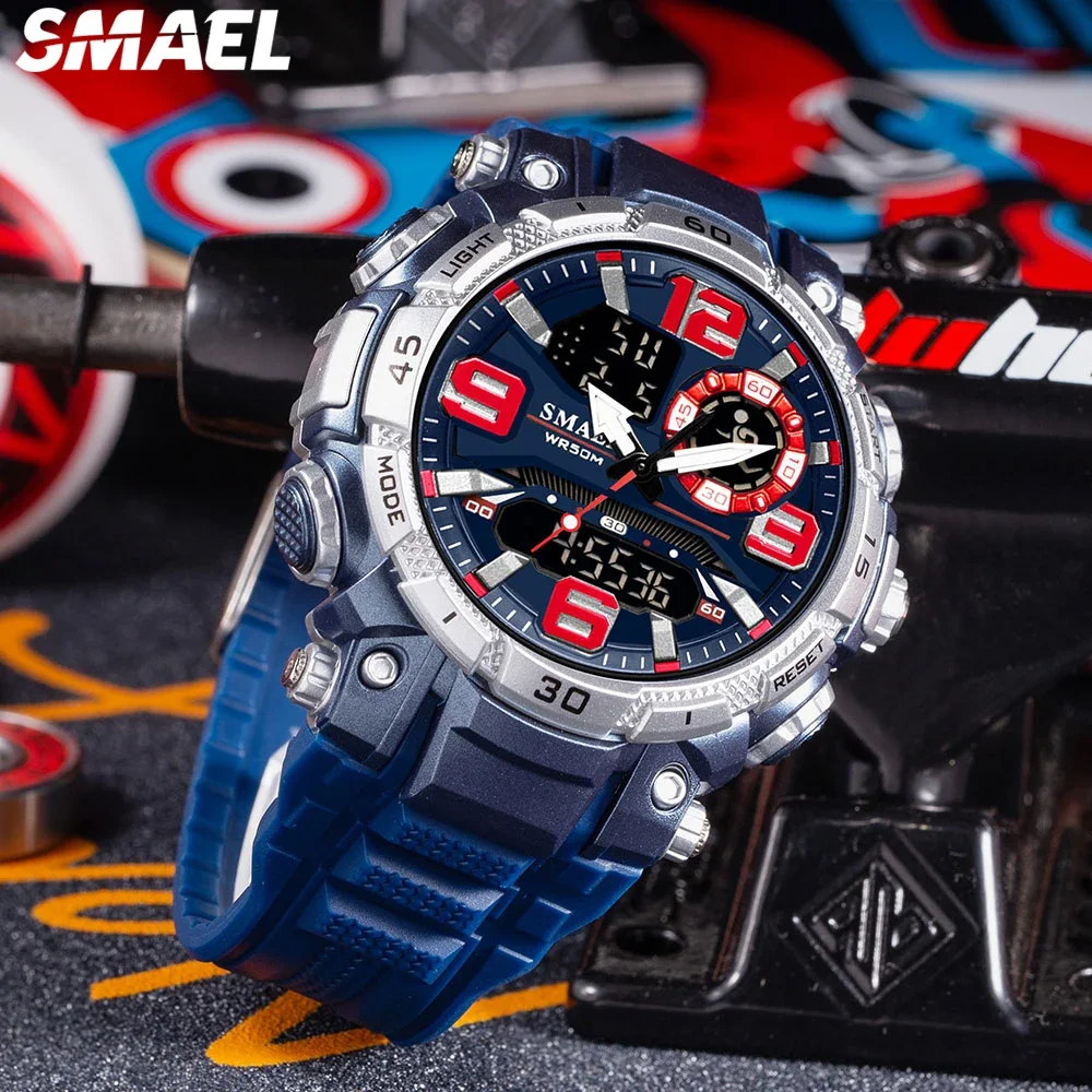 Caritasnepal Lazada Smael Watch Smael 1545 Men's Watch Dual Time