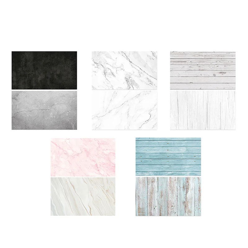 Marble Photography Backdrops 57*87CM 2 Sided Wood Grain Photo Background Wallpaper Studio Waterproof Products Photographic Props photo backdrop,photo wallpaper