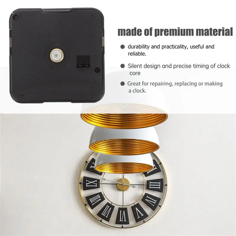 Quartz DIY Wall Clock Movement Mechanism Battery Operated DIY Repair Parts Replacement Quartz watch movement Wall Clock