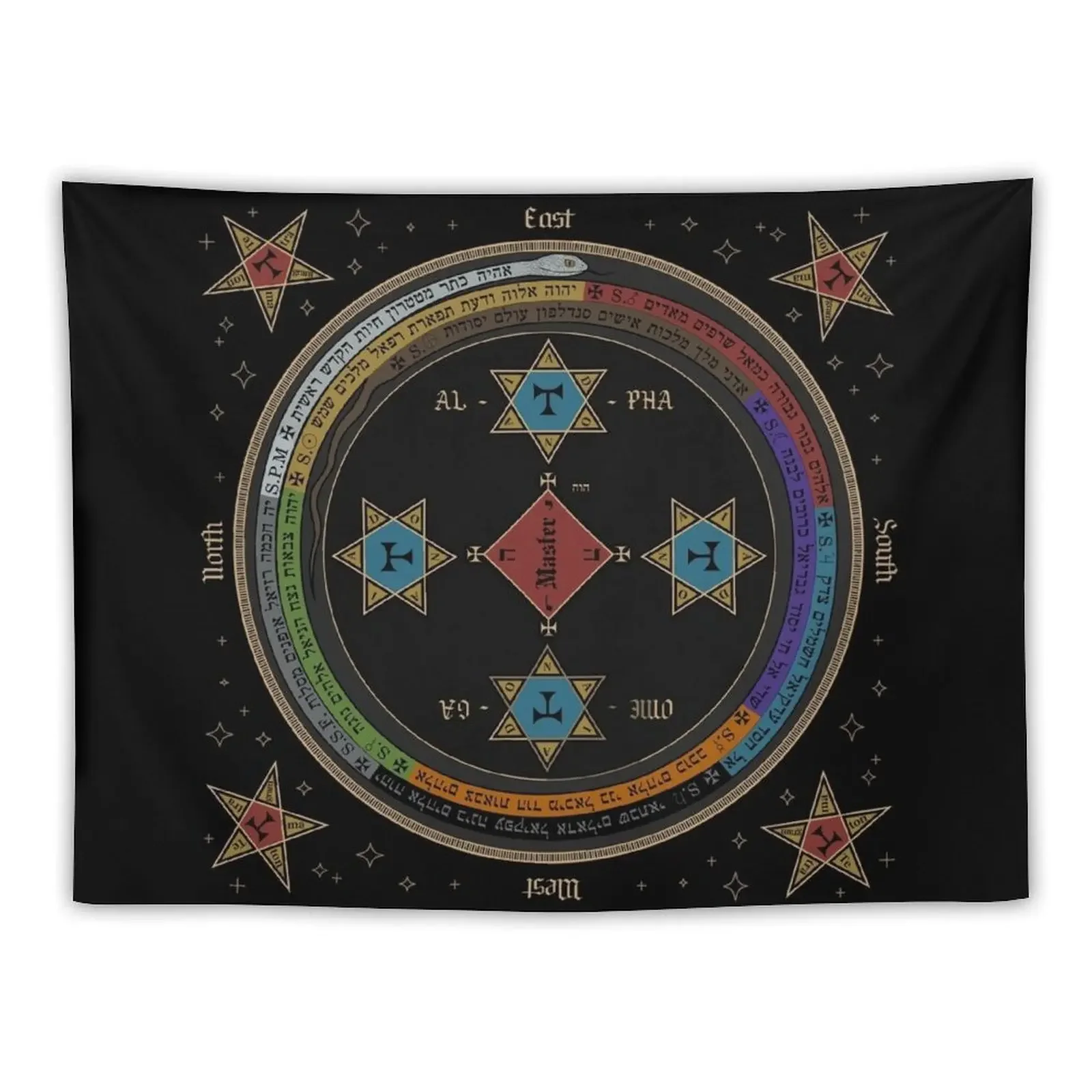 CianArs Goetia Circle Tapestry Mushroom Decoration Bedroom Tapestry
