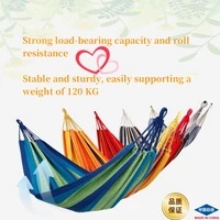 New Outdoor Hammock with Thickened Canvas and Anti-Rollover Feature, Suitable for Both Outdoor and Indoor Use 1