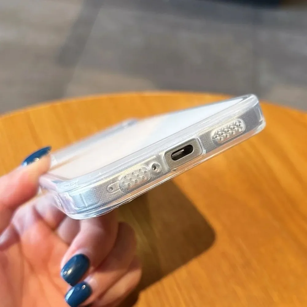 Crystal Clear Magnetic Case with Shockproof Hard Bumper & Magsafe Wireless Charging Compatibility