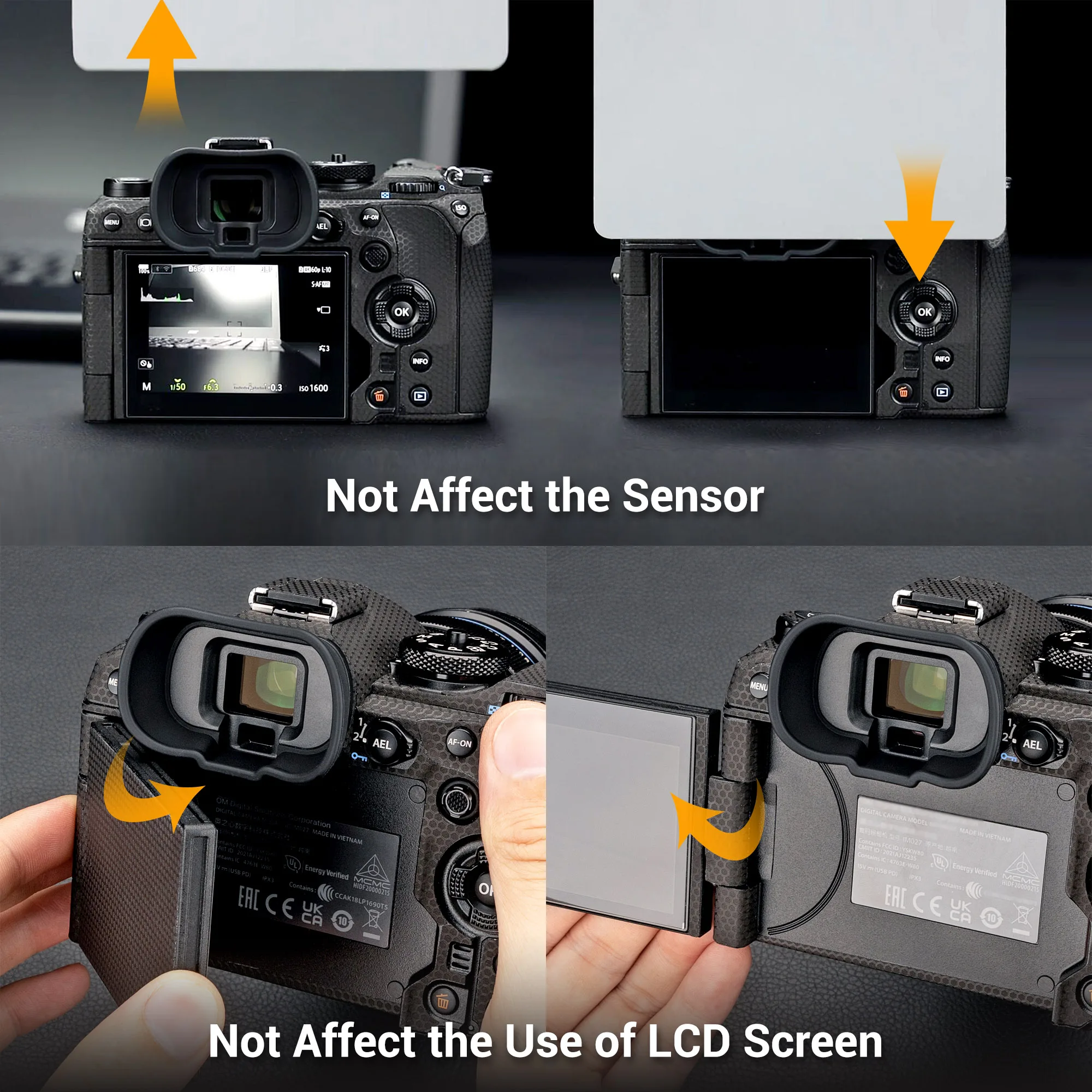 Description Picture 6 of itemSoft Silicon Long Camera Eyecup Viewfinder Eyepiece Eye Cup for Olympus OM System OM-1 Replaces Olympus EP-18 Eyeshade Protector