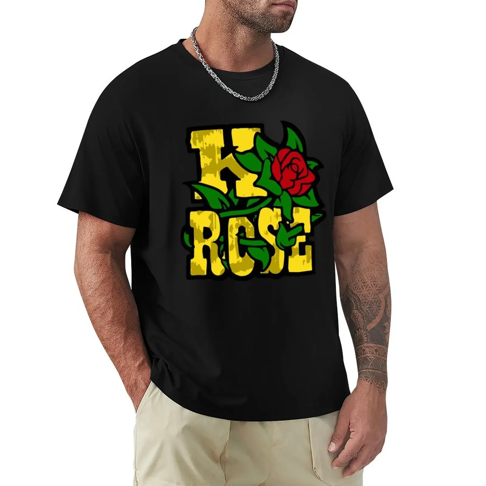 Gta San Andrea K Rose T-Shirt Camicie Graphic Tees Blanks Clothes For Men