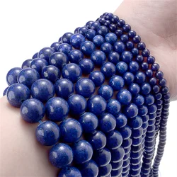 Natural Stone Beads Assortment for Jewelry Making and DIY Creations (Lapis Lazuli Beads)