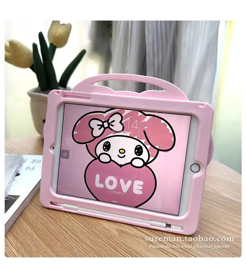 Cartoon My Melody Silicone Tablet Protective Case with Stand