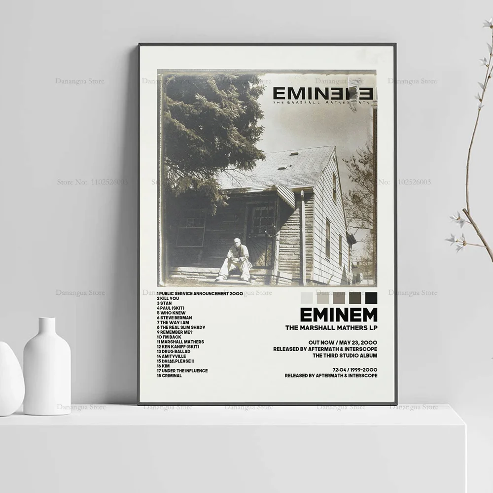 Eminem marshall matemadores ser assassinado por música estrela álbum capa  cartaz impressões arte da parede pintura imagem foto presente quarto  decoração de casa - AliExpress, image size:1000x1000