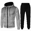 Fashion Print Tracksuit for Men Zipper Hooded Sweatshirt and Sweatpants Two Pieces Suits Male Casual Fitness Jogging Sports Sets 4