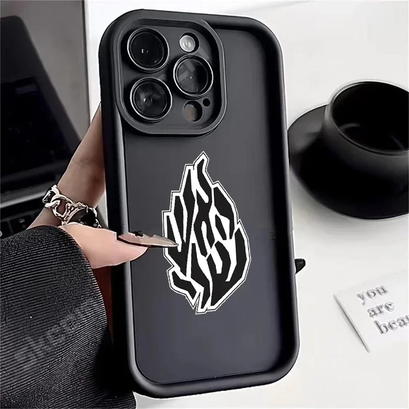 Stylish Black Flame Silicone Shockproof Phone Case