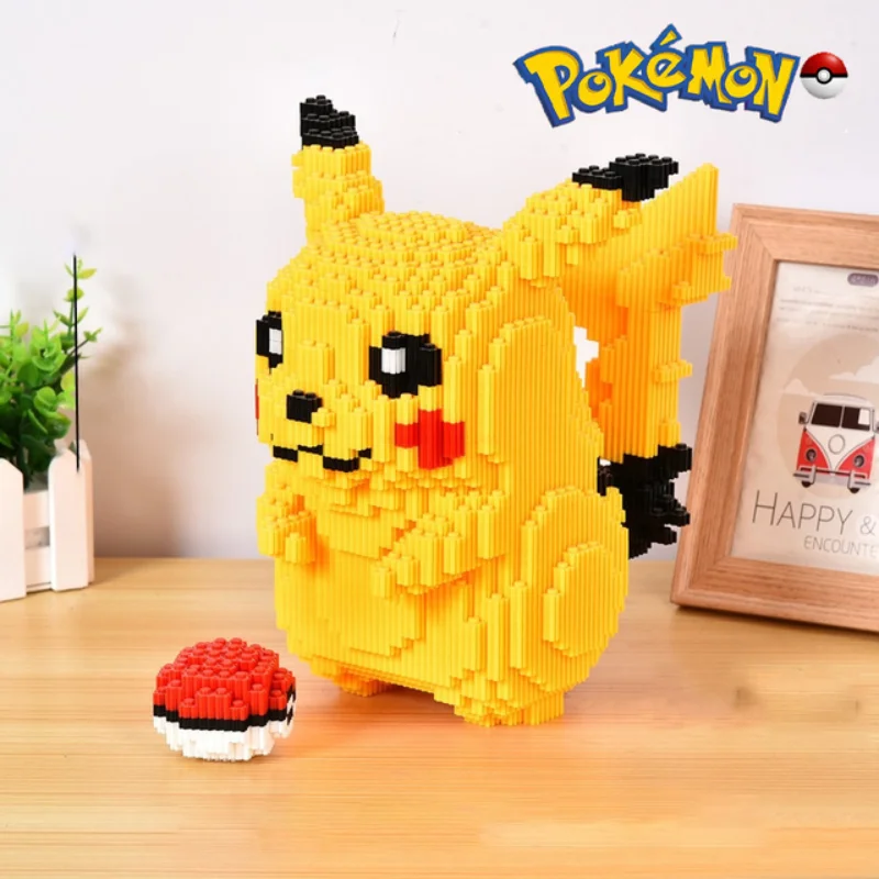 Pokemon Anime Pikachu Diamond Micro DIY Building Blocks Games Charizard ...