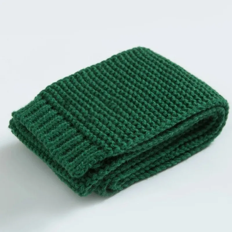 Children Scarf Winter Baby Solid Knitted Scarves Warm Neckerchief For Kids Girls Boys Soft Knitting Scarf New Korean Style