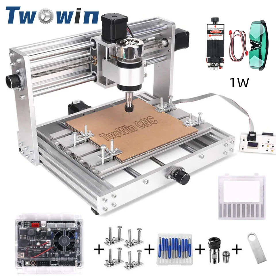 Graveur laser 3 axes Pcb Fraiseuse à bois Routeur