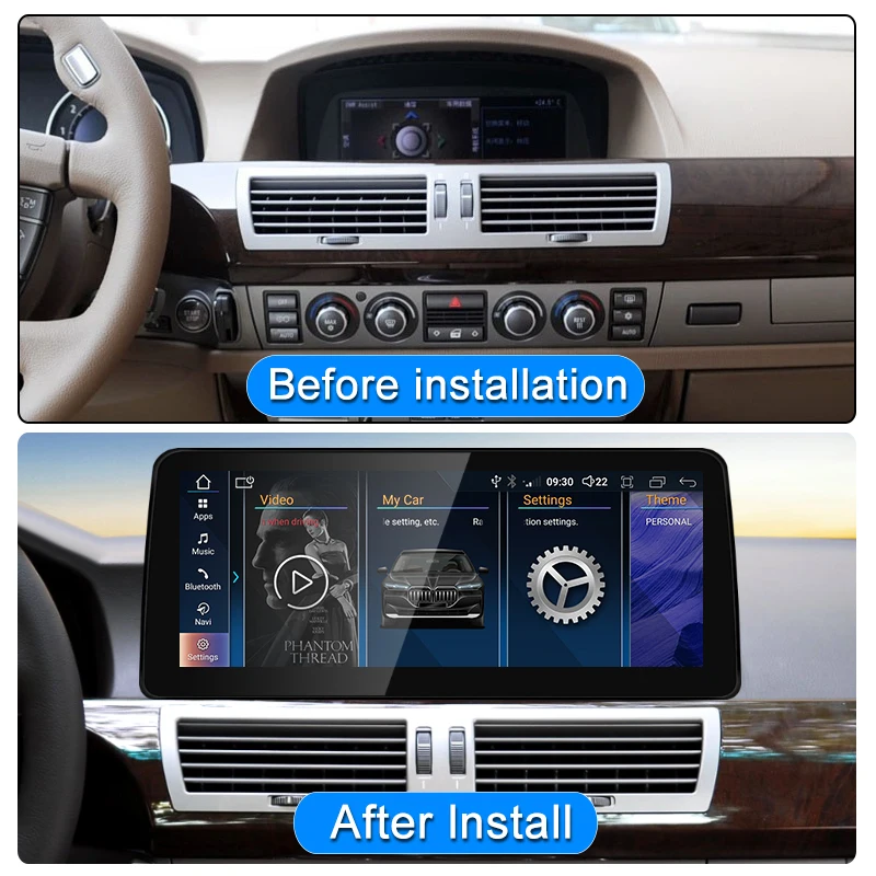  ȵ̵ ڵ ī÷  ý ڵ  ÷̾, BMW 7 ø E65 E66 ߾ Ƽ̵, ID8, 12.3 ġ, ǰ