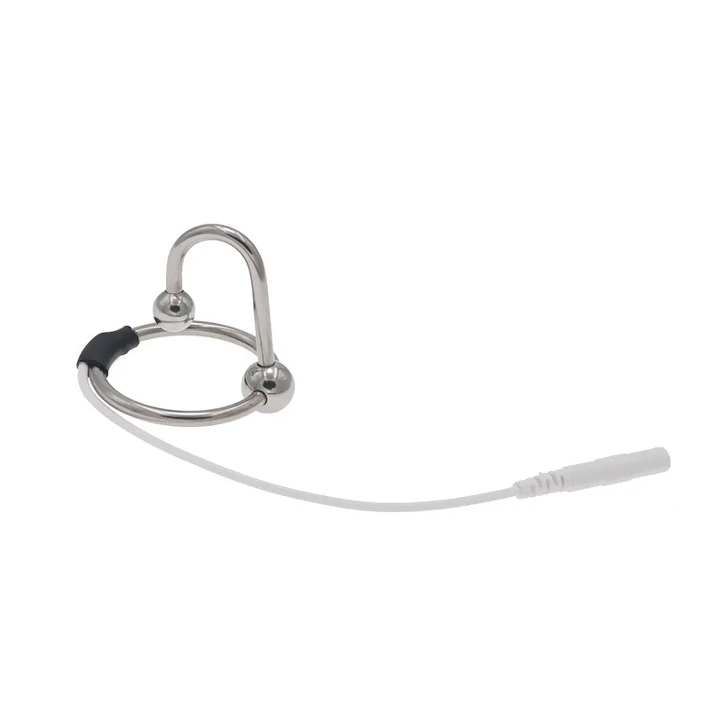 BDSM Electric Shock Penis Ring Urethral Dilator Catheter Electric Stimulate Penis Plug Cock Ring Sex Tools For Men Massage electro sex toys electric sex toys penis rings