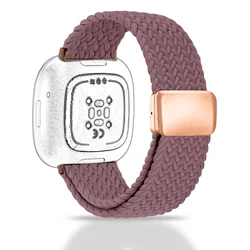 Adjustable Magnetic Woven Stretch Sport Band - Fitbit Versa 3 (Smoky purple)