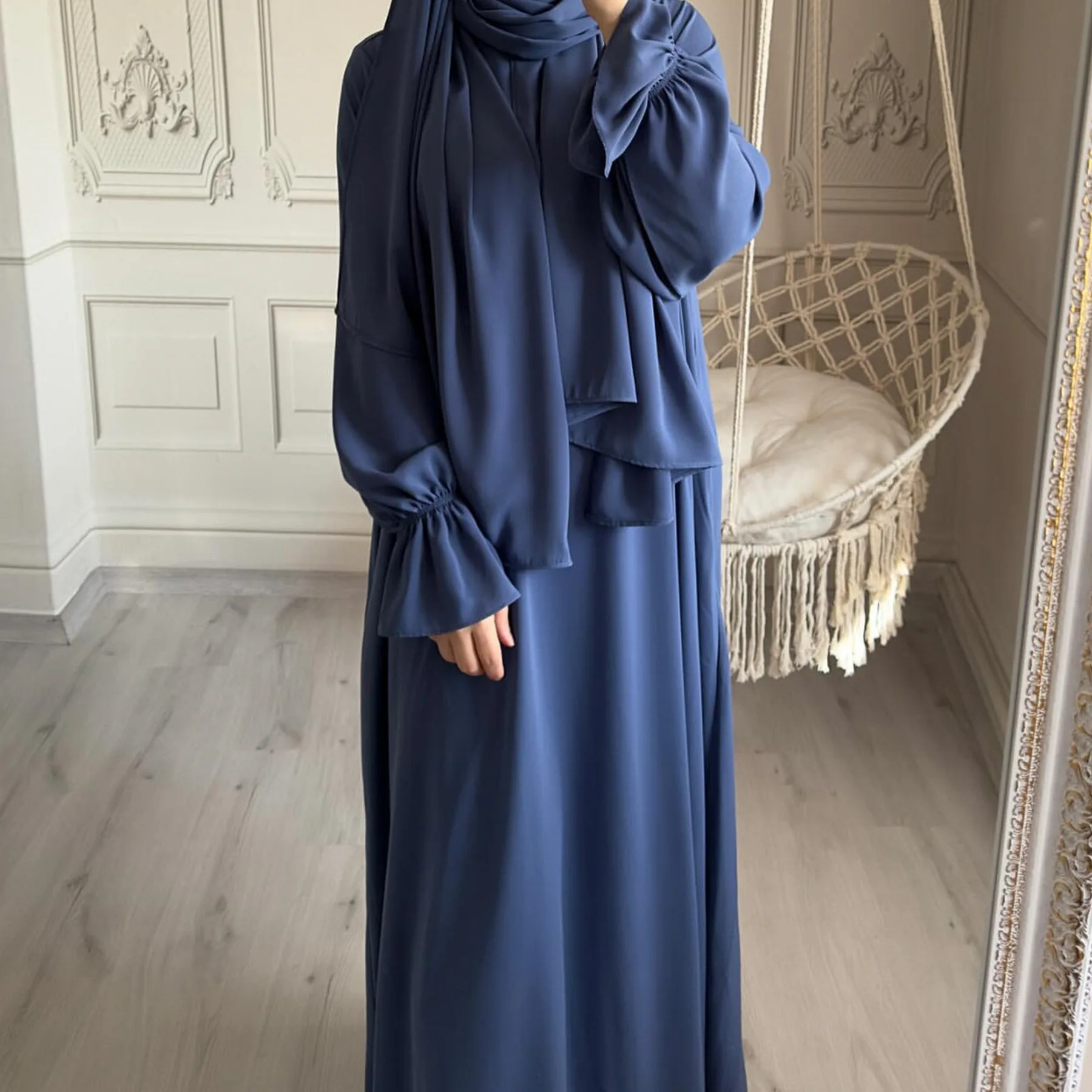 

Jilbabs Hooded Abaya for Women Ramadan Muslim Hijab Long Dress One Piece Prayer Outfit Islamic Clothing Dubai Modest Abayas Eid