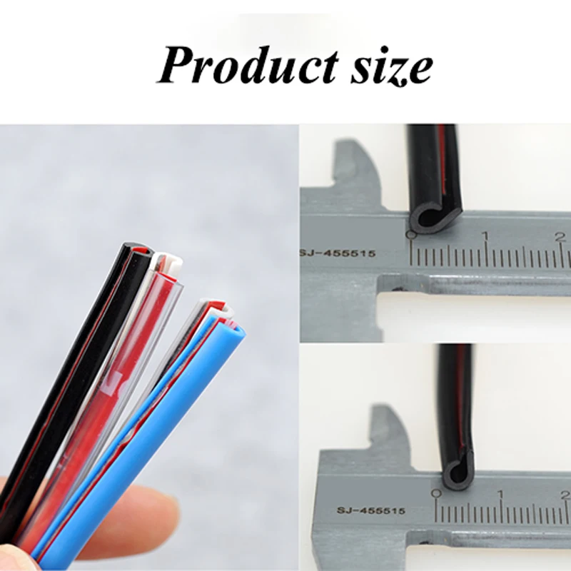 5/10M Universal Car Ornaments Car Door Protector Moulding Strip Protection Strips Protective Strip for Car Door Bumper Protector