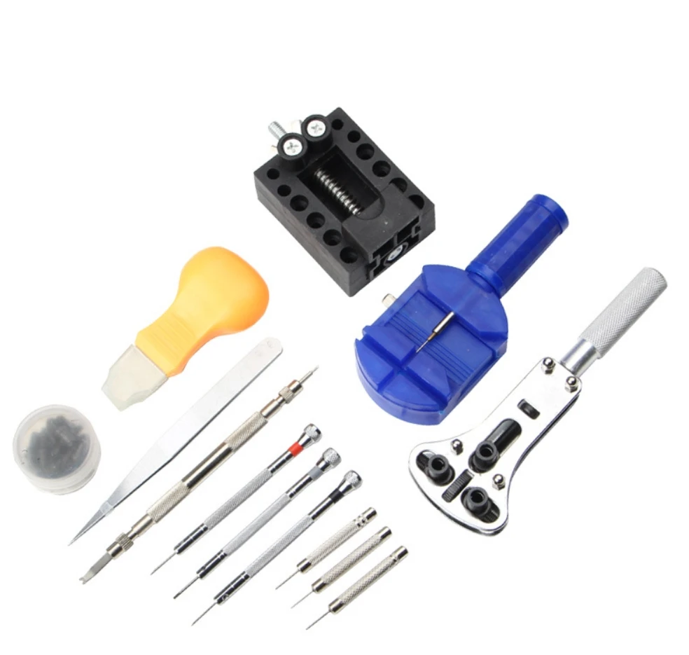 Deluxe Watch Repair Tool Set with Strap Remover and Case Holder for Battery Replacement & Maintenance