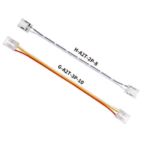 5pcs Transparent Solderless LED Strip Connector for COB 2835 5050 DIM RGB CCT LED Strip Lights IP20 Single Dual End Connectors - Image 6