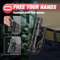 פנס טקטי UltraFire UF3 3 מצבים פנס משטרתי עוצמתי 1200 לומן עם נרתיק לחגורה מנורת LED נטענת USB C 21700 2