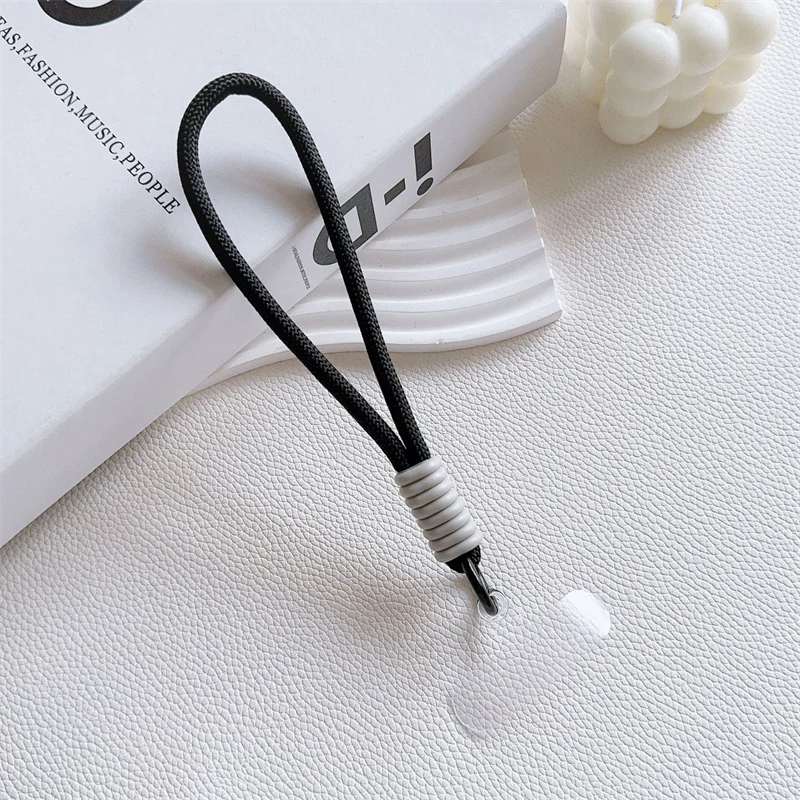 Mobile Phone Lanyard Strap with Patch and Keychain Attachment