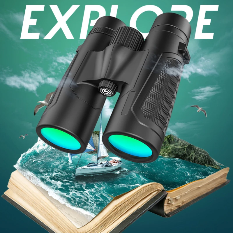 

12x42 HD BAK4 Binoculars Military High Power Telescope Professional Hunting Outdoor Sports Bird Watching Camping telescope