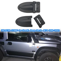 JB74 Accessories For Suzuki Jimny JB64 JB64W JB74 JB74W 2019+ Car Engine Hood Door Hinge Decoration Cover Trim Sticker 2PCS/Set