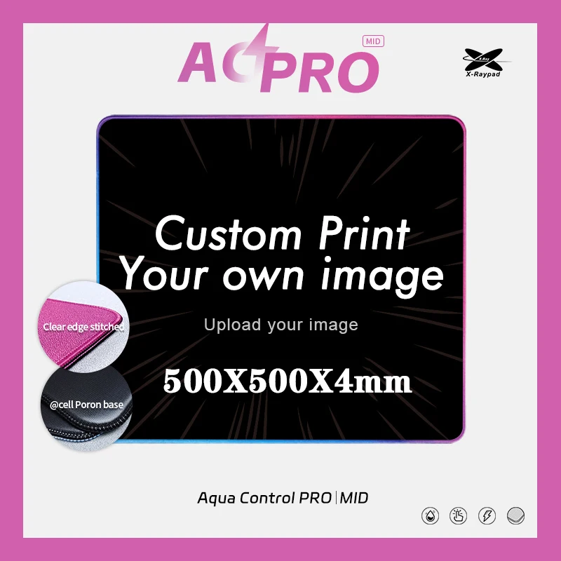 500x500x4mm-Custom-X-raypad-Aqua-Control-PRO-gaming-mousepad-Xraypad ...