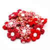 10/20pcs Flower Dog Hair Bow Red Style Valentine's Day Decorate Dog Bowknot with Rubber Bands for Small Dog Puppy Accessories 5