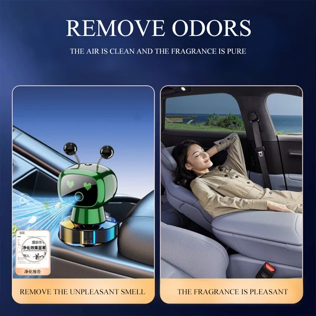 Désodorisant de voiture Robot intelligent parfum Rechargeable diffuseur automatique désodorisant aromathérapie parfum accessoires universels 5