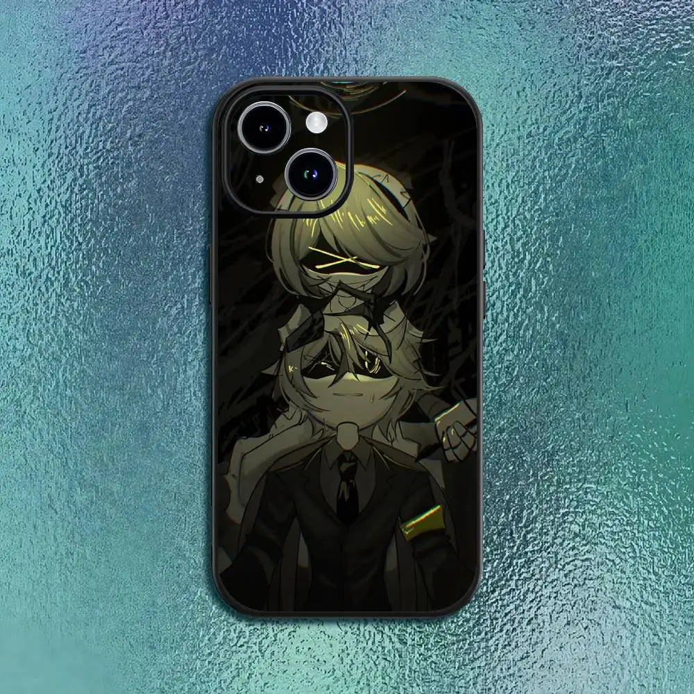 Sleek Black Soft Shell Phone Case With M-Murder Graphic Design