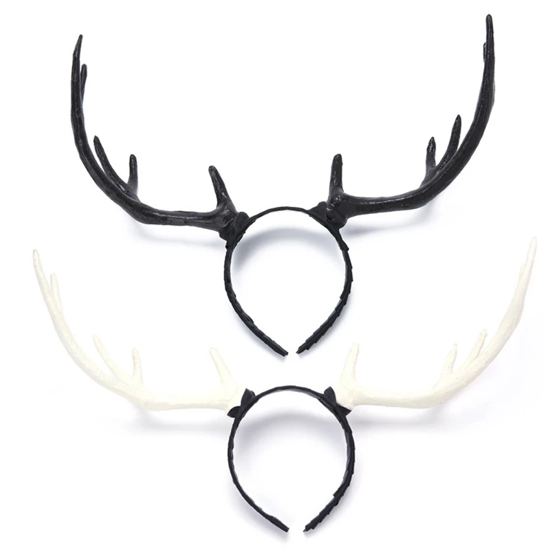 

MXMB Christmas Antlers Headdress Deer Horn Headband Halloween Party Costume Accessory