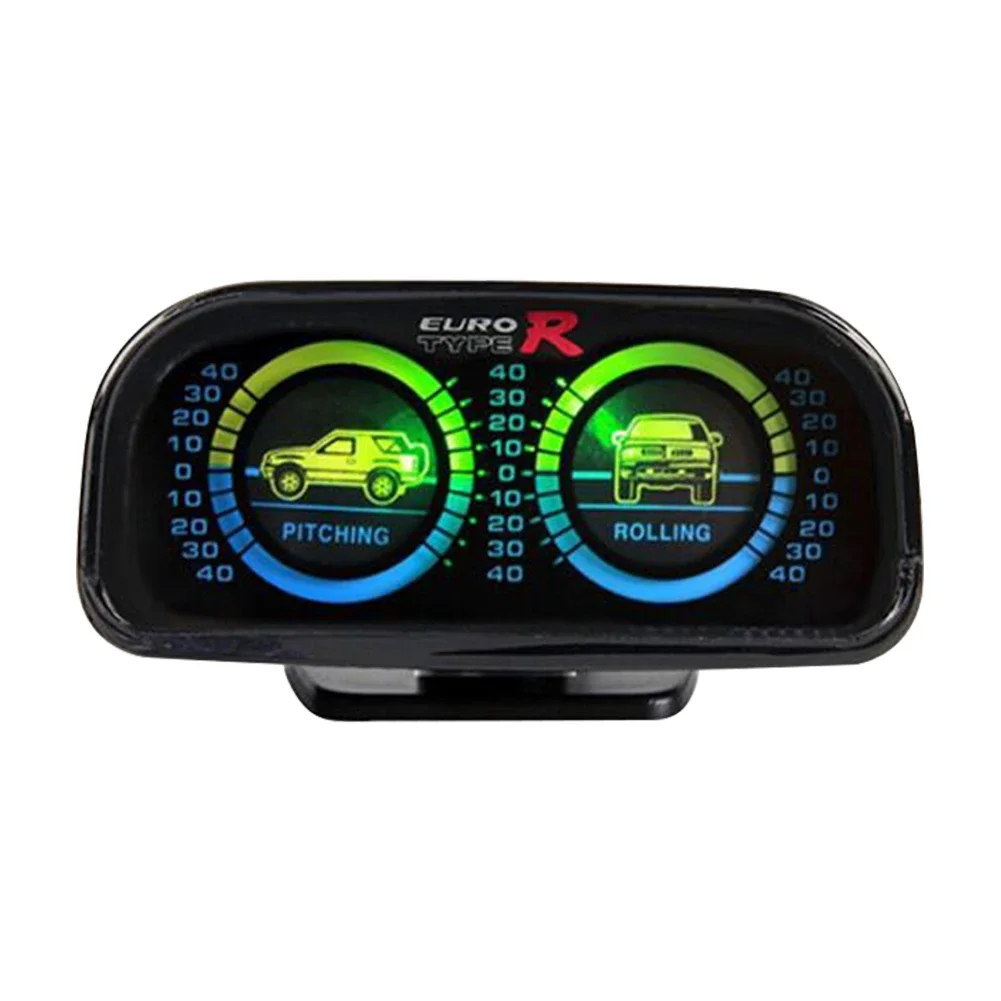 Compass Balance Level Slope Meter with Green Backlight Speedometer Compass Car Compass LED Inclinometer for Off Road 4x4 Vehicle