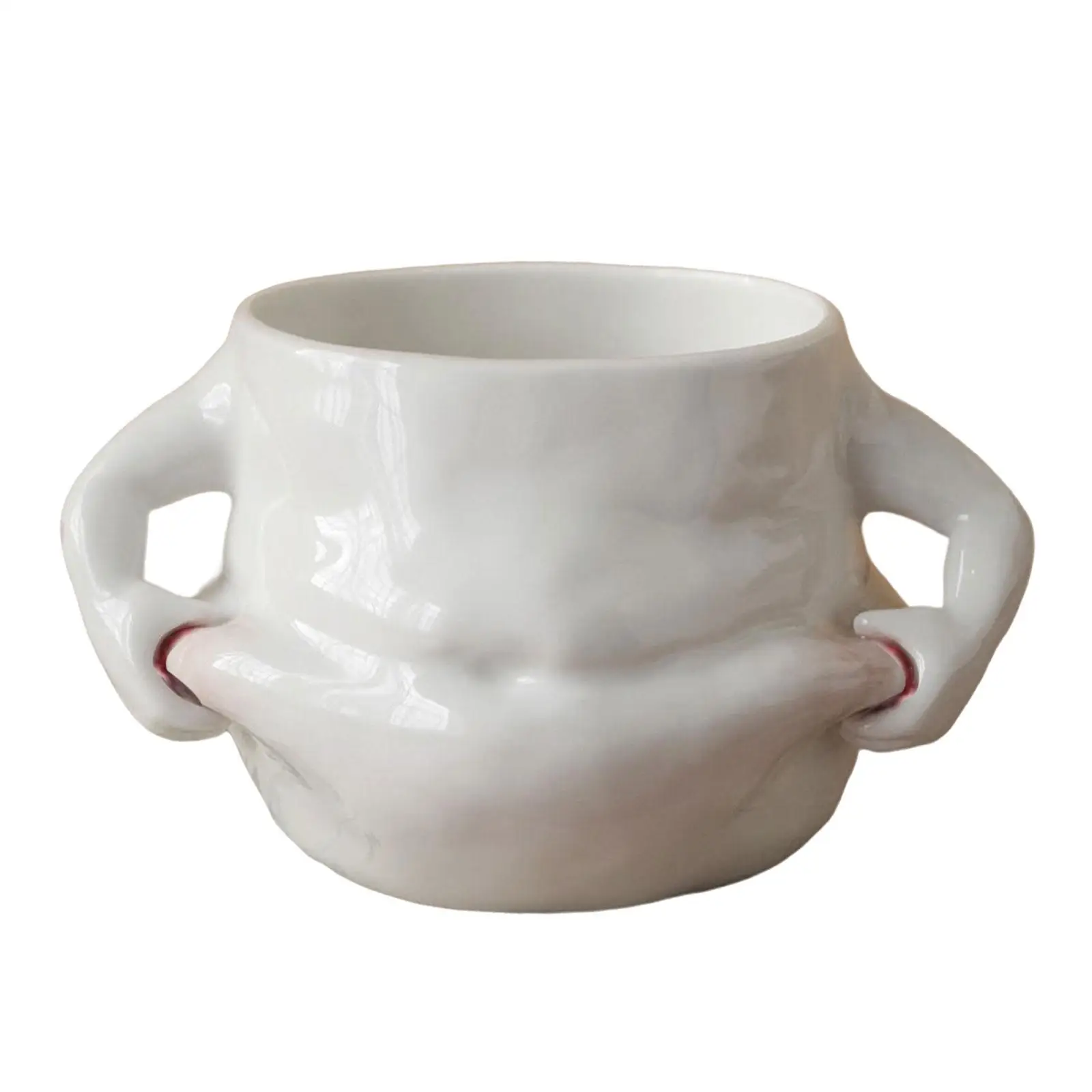 MoonWorks Tazza Divertente Con Seni – Tazza Da Caffè In Ceramica 325 Ml, Bianca, Motivo Stampato Su Tutto Il Perimetro, Lavabile In Lavastoviglie