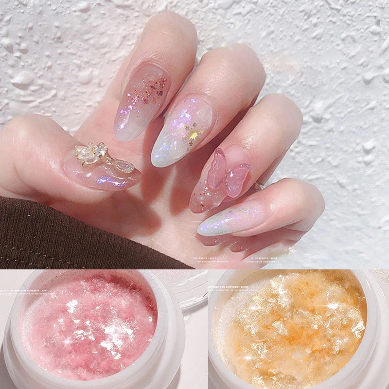 Unghie Glitter Moonlight Aurora Specchio Unghie Fata Iridescente Nail Art Fritillary Specchio Pigmento Decorazione Unghie Manicure