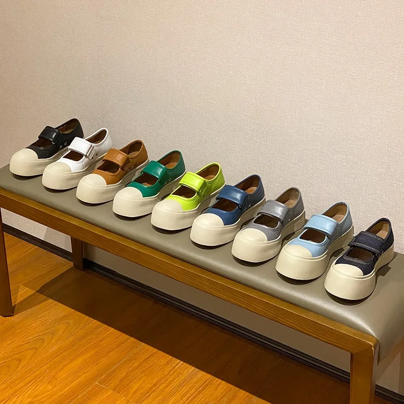 

Женские туфли мэри джейн из ПУ кожи, элегантные туфли на плоской платформе, на липучке, на весну-осень, повседневная женская обувь, предложение 2023