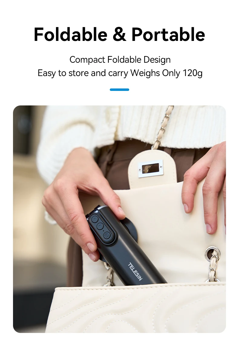 3 in 1 Selfie stick Phone Holder Wireless Remote Control Travel Clamp Magnetic 3