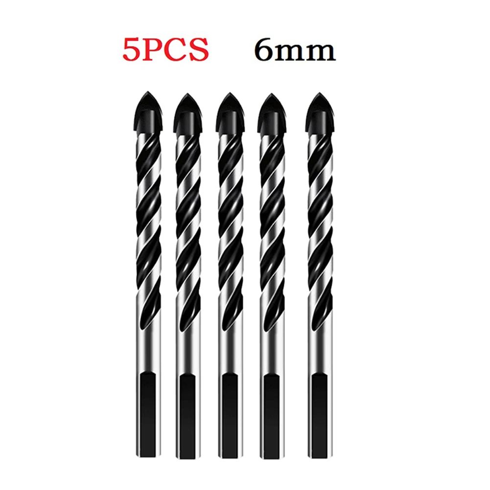 

5PCS 6mm Triangular Tungsten Carbide Hole Drill Bit Glass Ceramic Concrete Hole Opener Brick Hard Alloy Triangle Bit